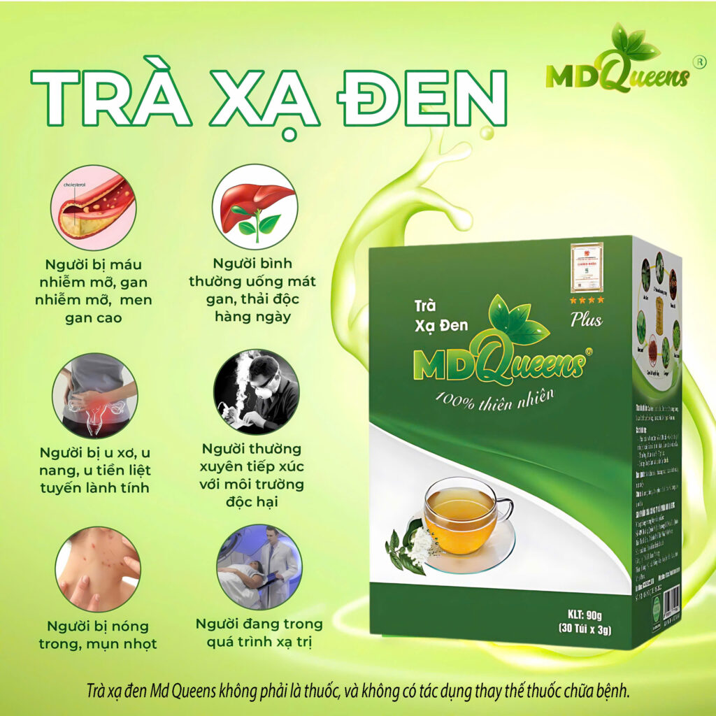 Trà xạ đen md queens 30 túi lọc tốt cho sức khoẻ