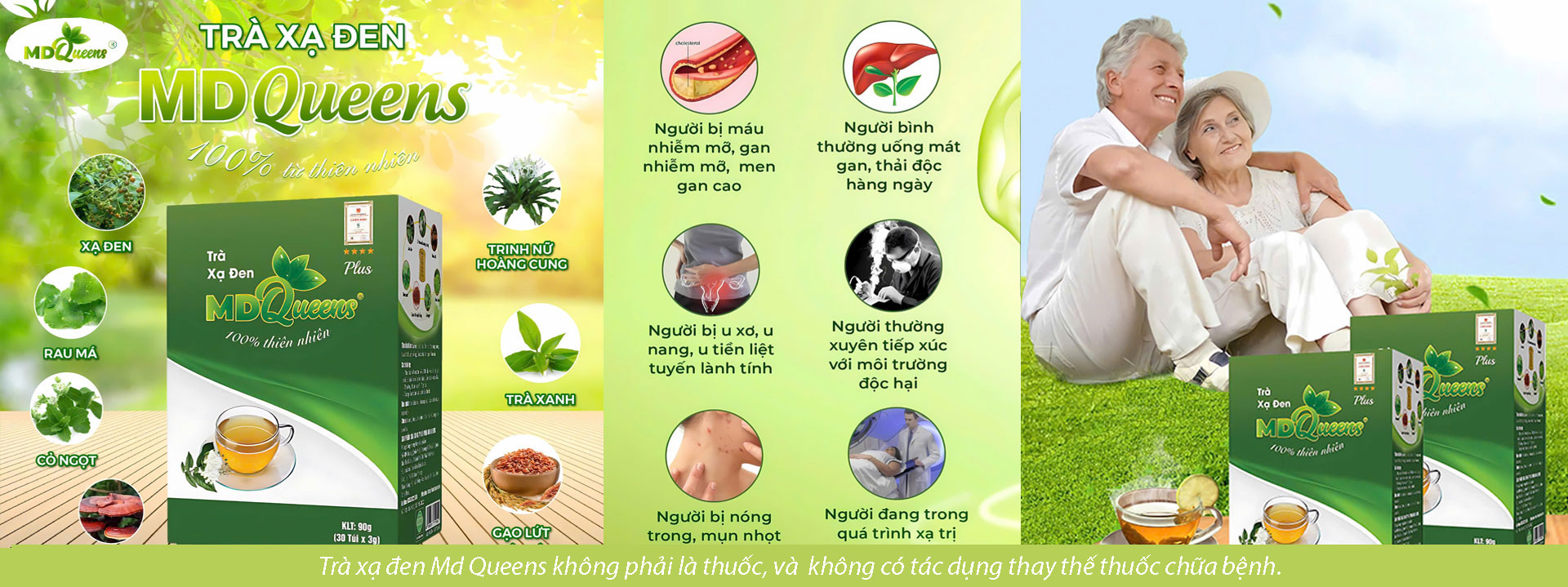 Trà Xạ Đen Md Queens_Banner